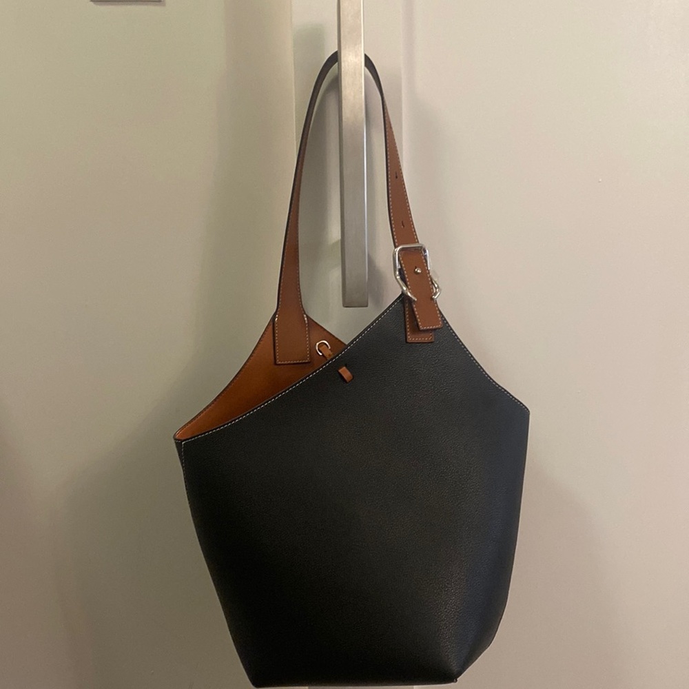 Handmade black Leather bag